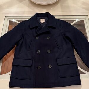 Lands' End Kids Navy Pea Coat